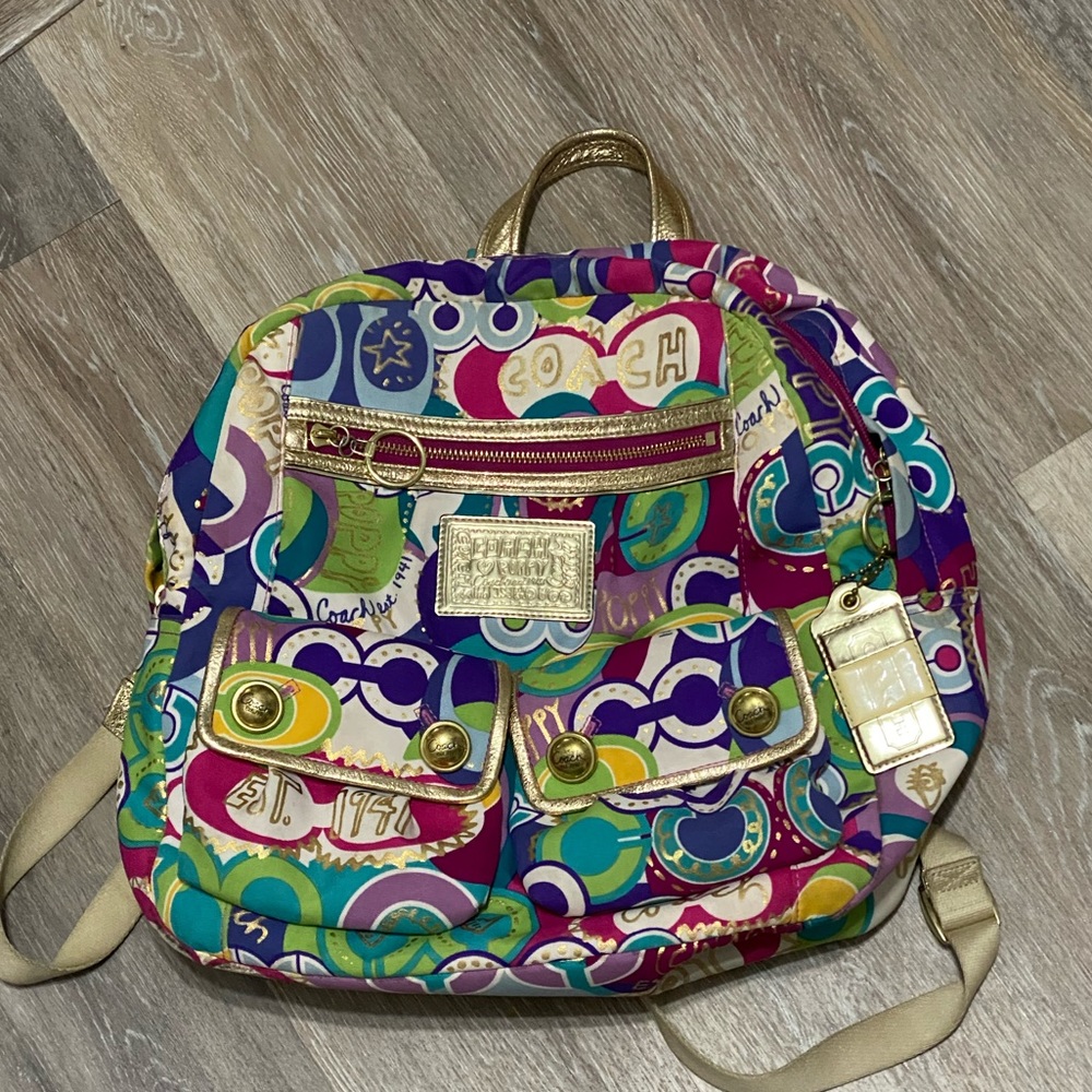 RARE Limited Edition Coach Poppy Book Bag - Picture 7 of 8